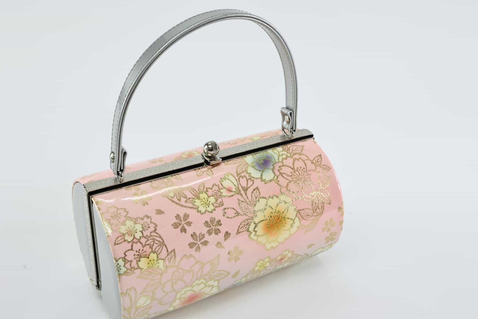 Pink Zori and handbag set with box for Furisode