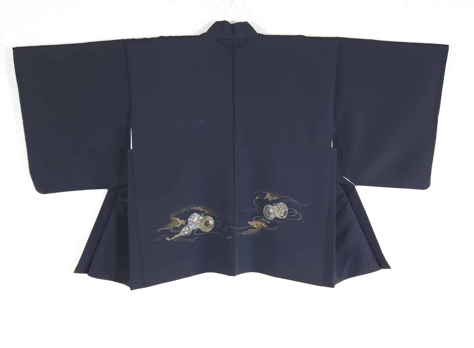 Black Haori with Tsuzumi drums