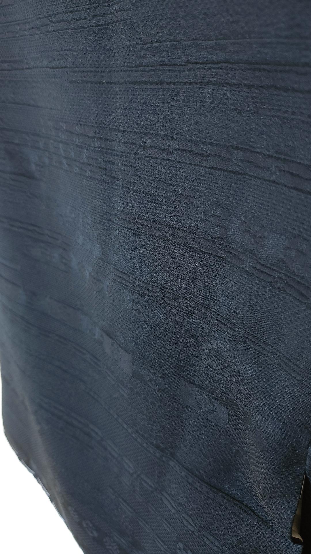 Black Haori with geometric patterns