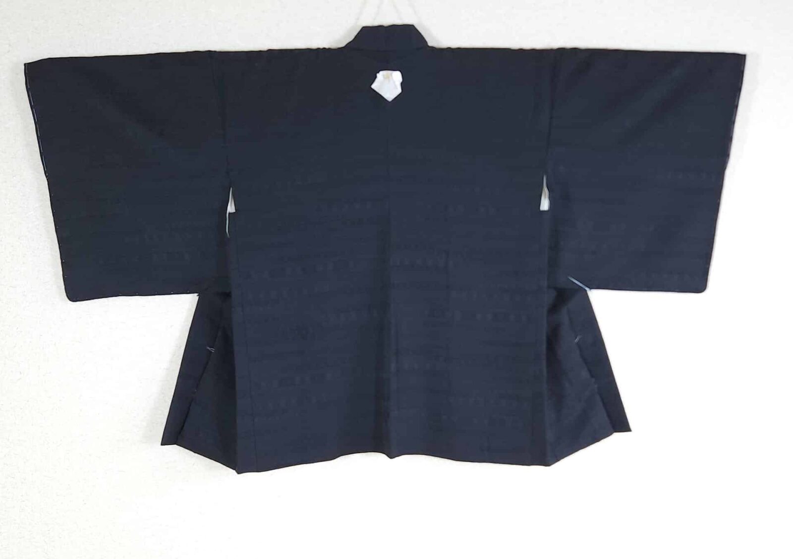 Black Haori with geometric patterns
