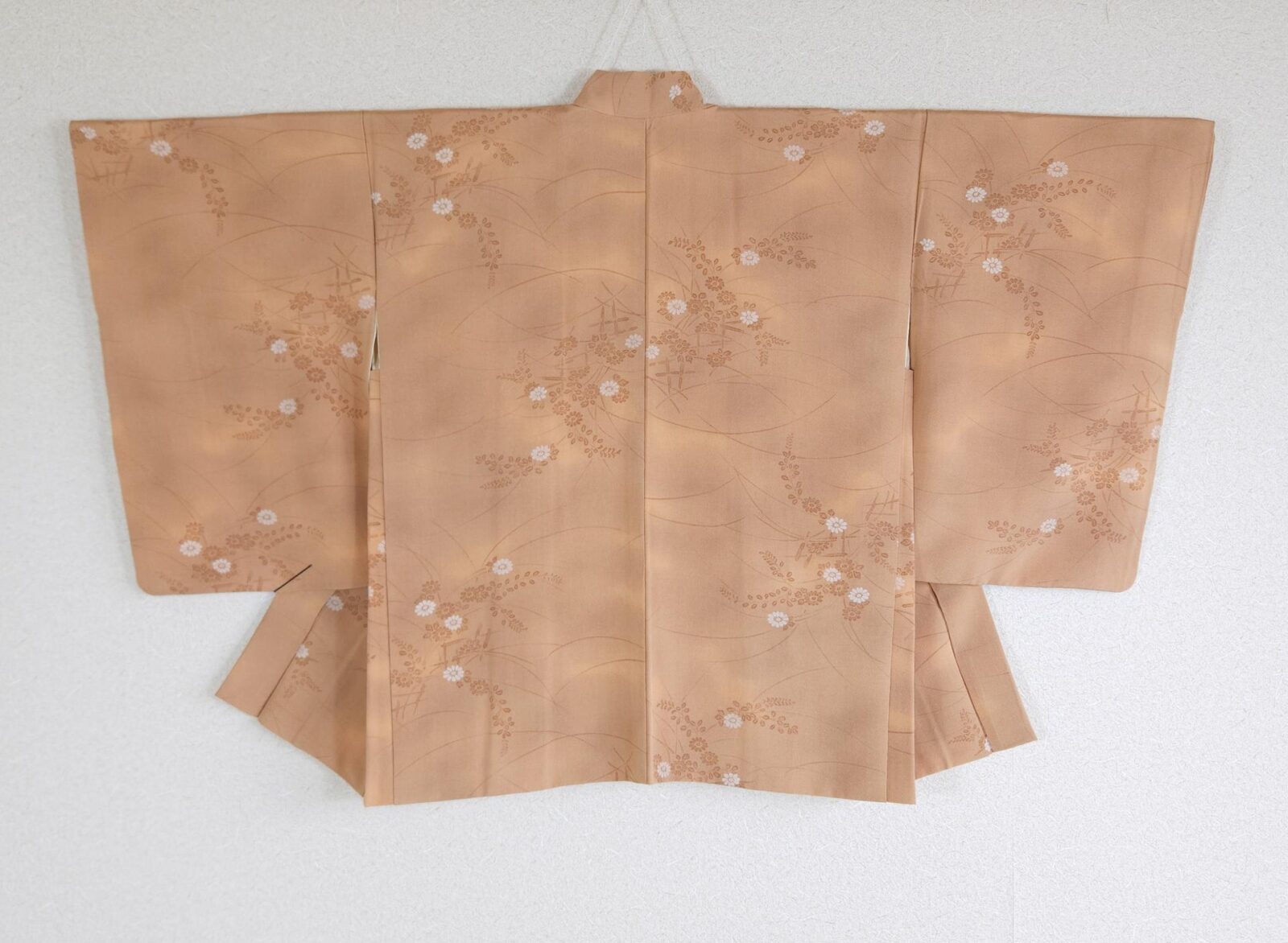 Chestnut Haori with delicate flowers