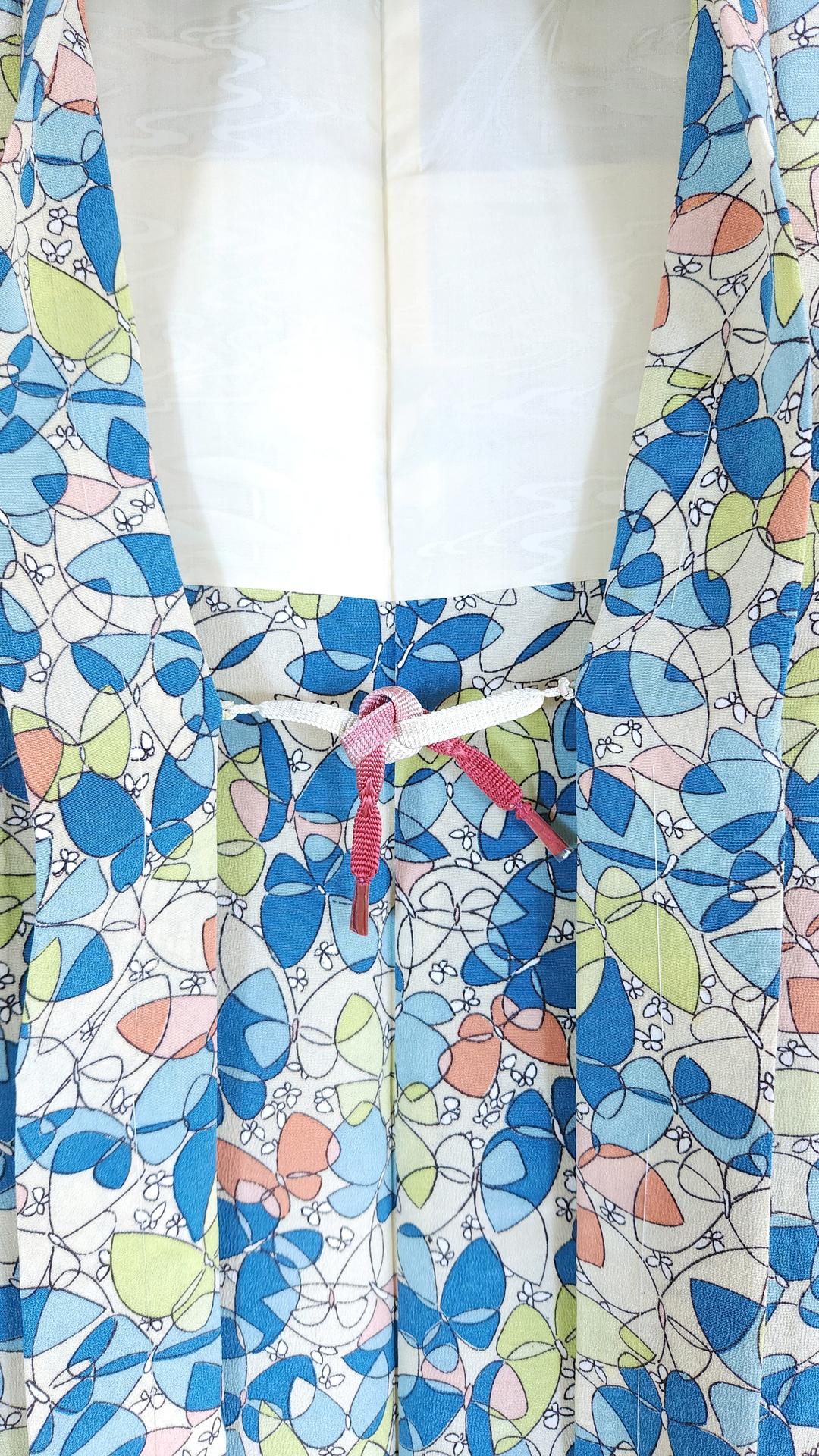 Colorful Haori with butterfly motifs