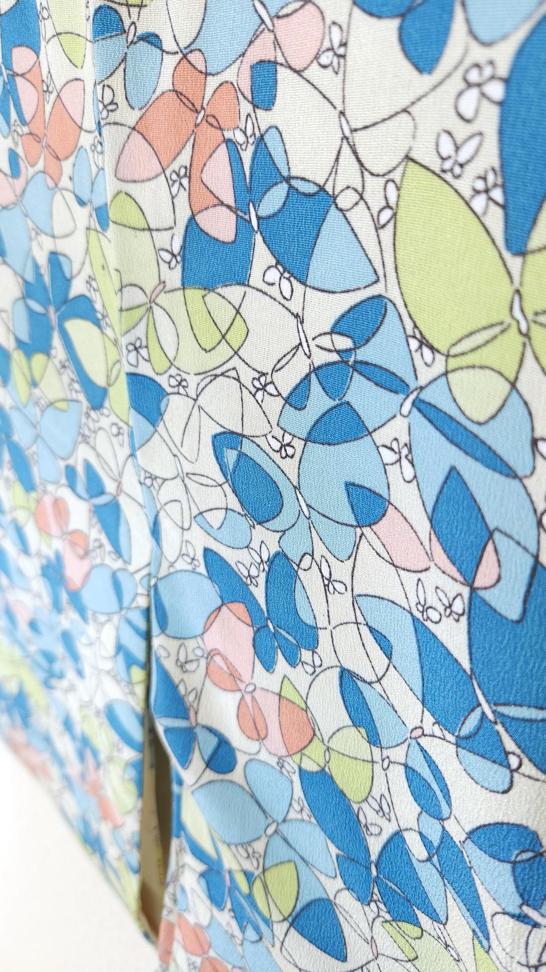 Colorful Haori with butterfly motifs