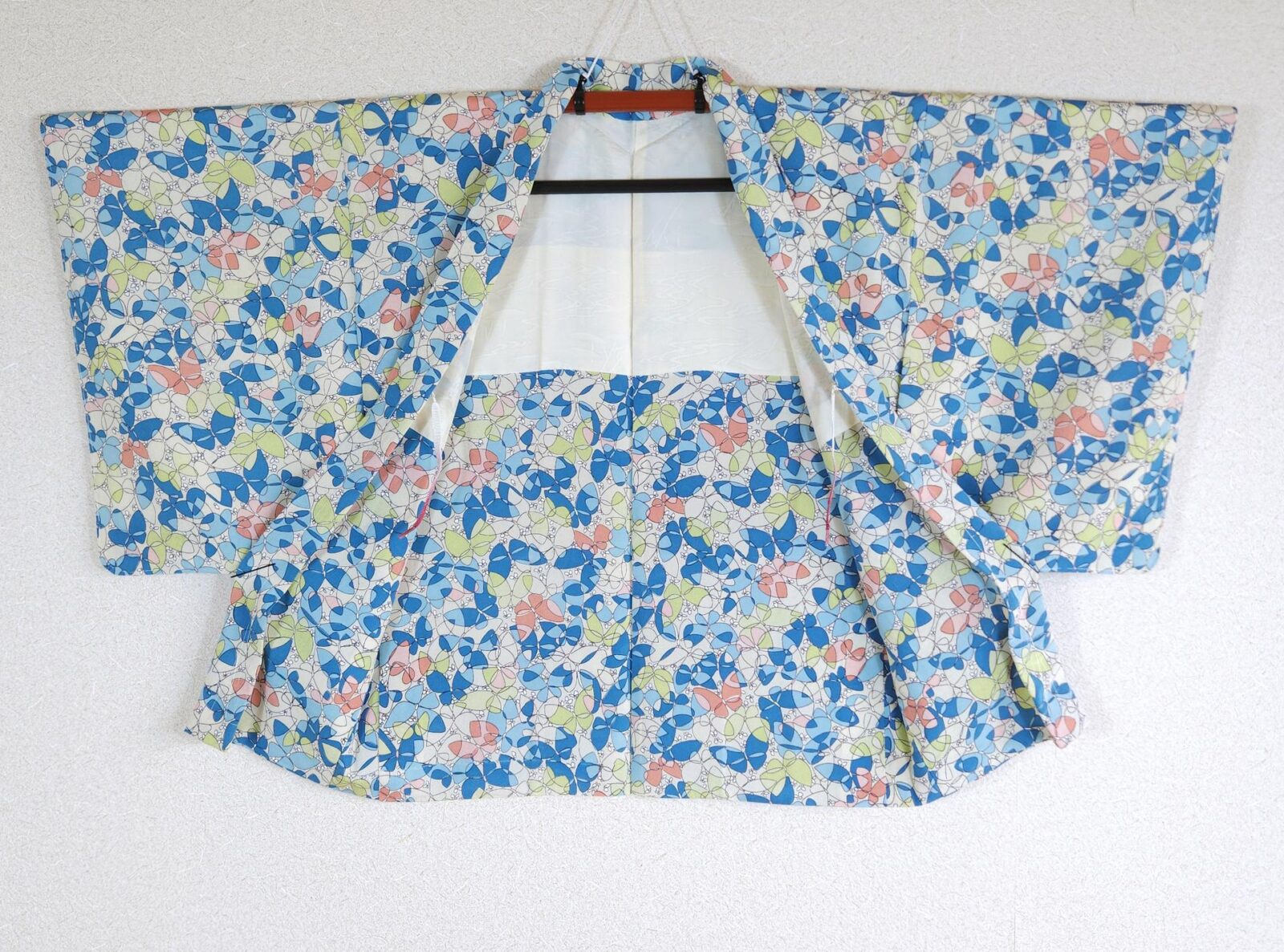 Colorful Haori with butterfly motifs