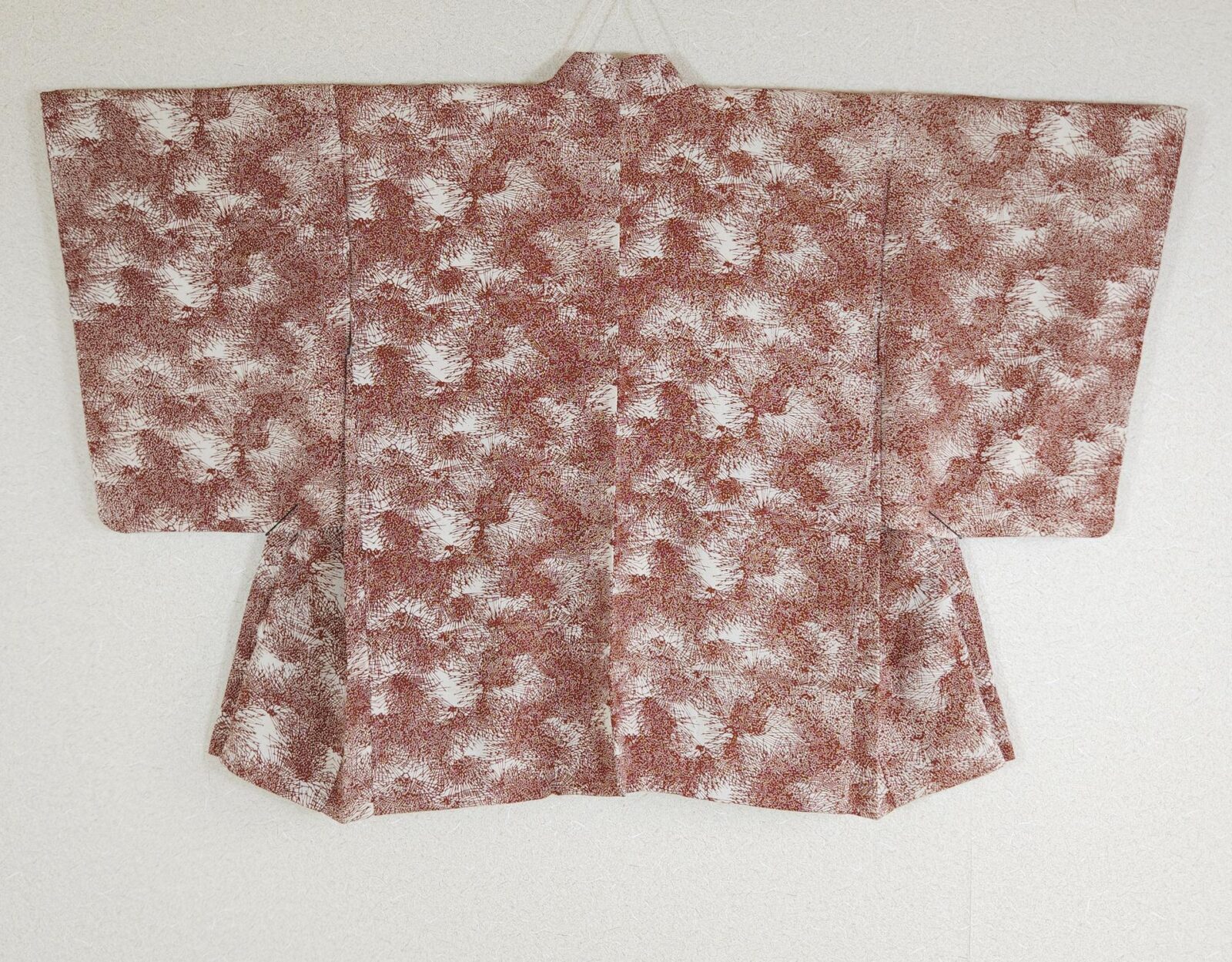 Ecru Haori with stylized brown pines