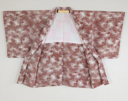 Ecru Haori with stylized brown pines