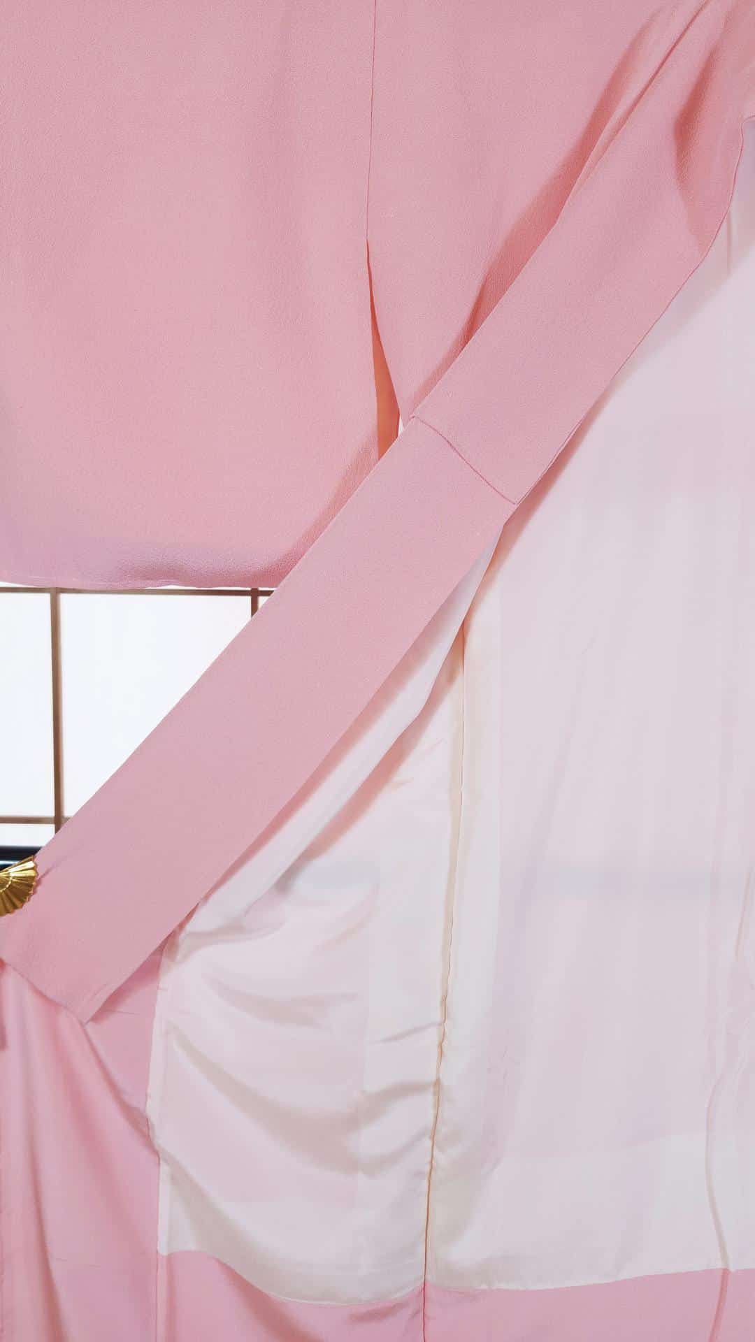 Elegant light pink Iromuji Kimono