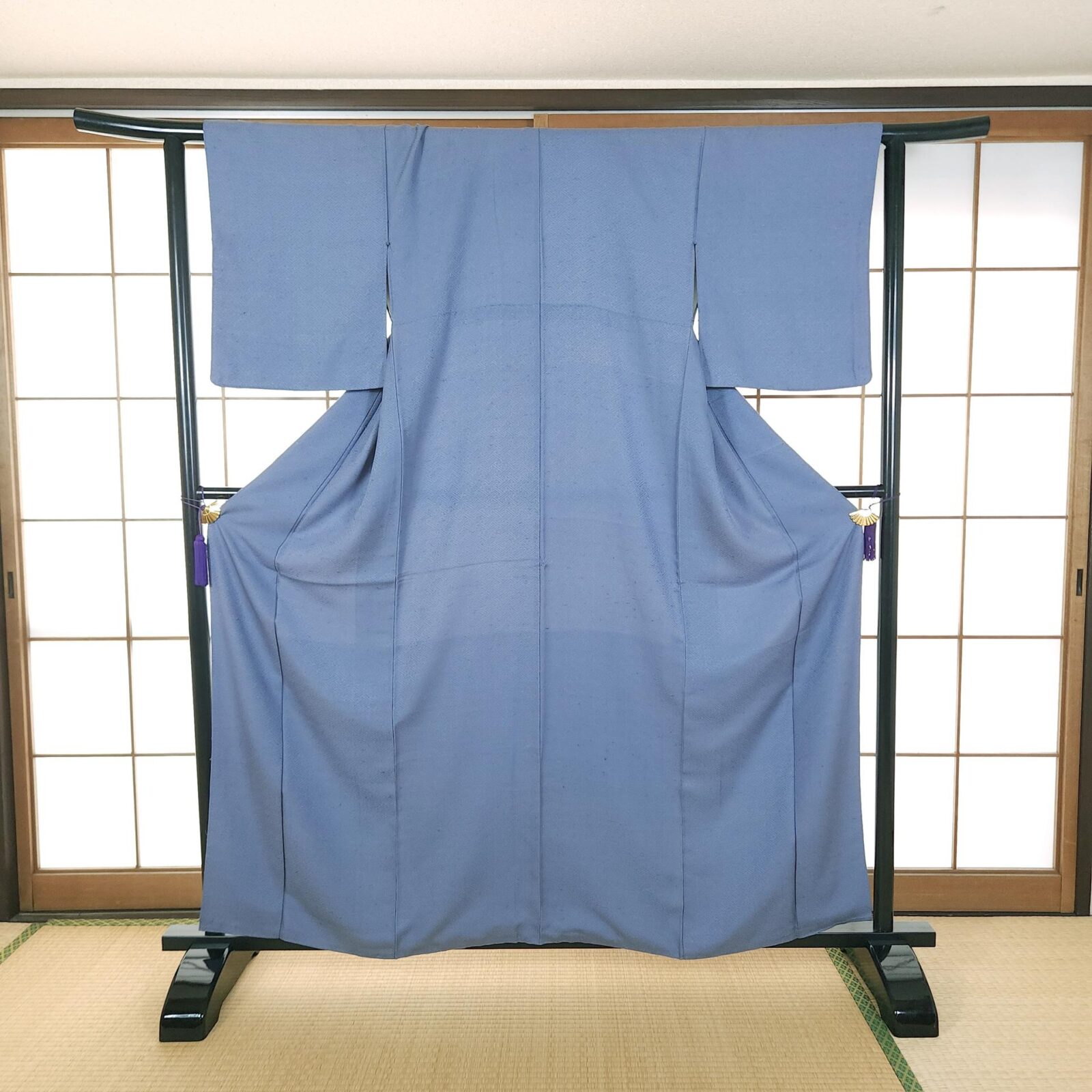 Light blue Iromuji Kimono Sayagata pattern