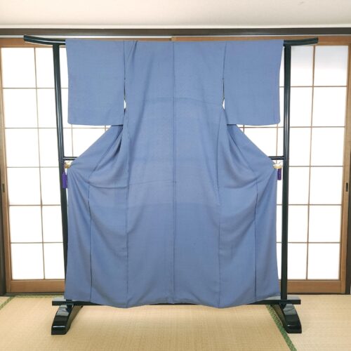 Light blue Iromuji Kimono Sayagata pattern