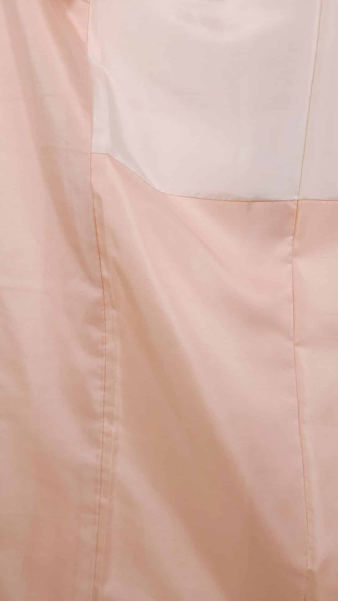 Light pink Houmongi with floral embroidery