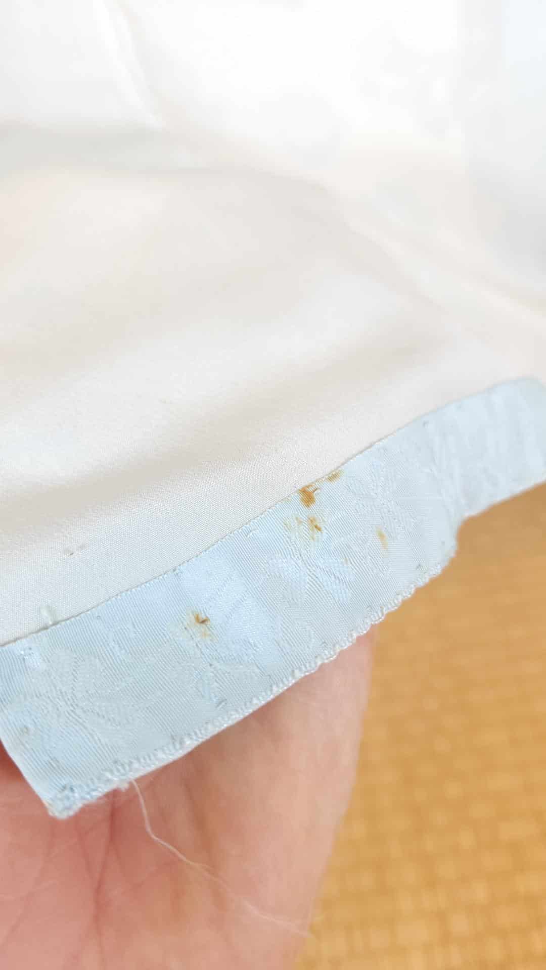 Off-white Komon Kimono with blue flowers