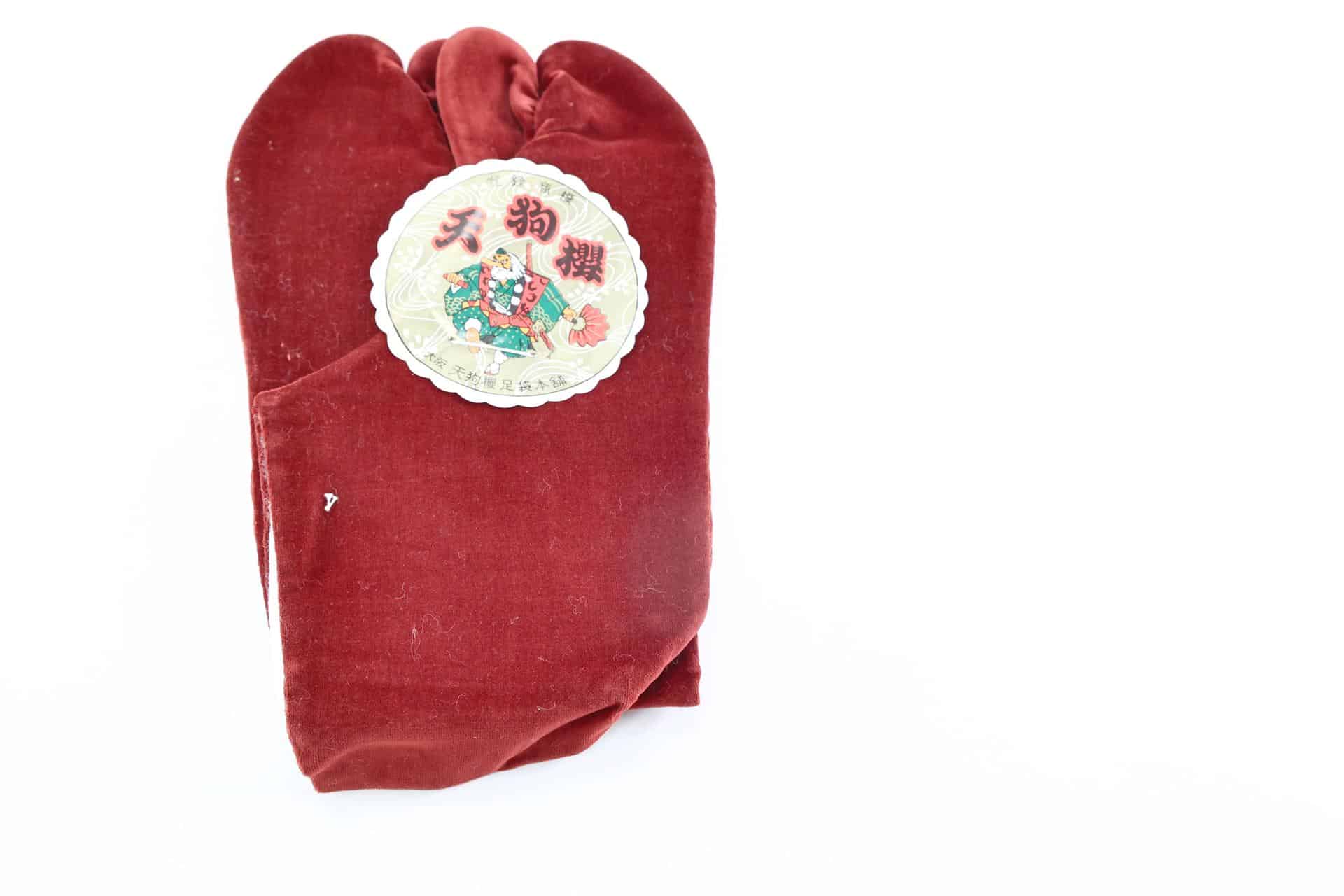 Red Tabi socks for Kimono – 22,5 cm