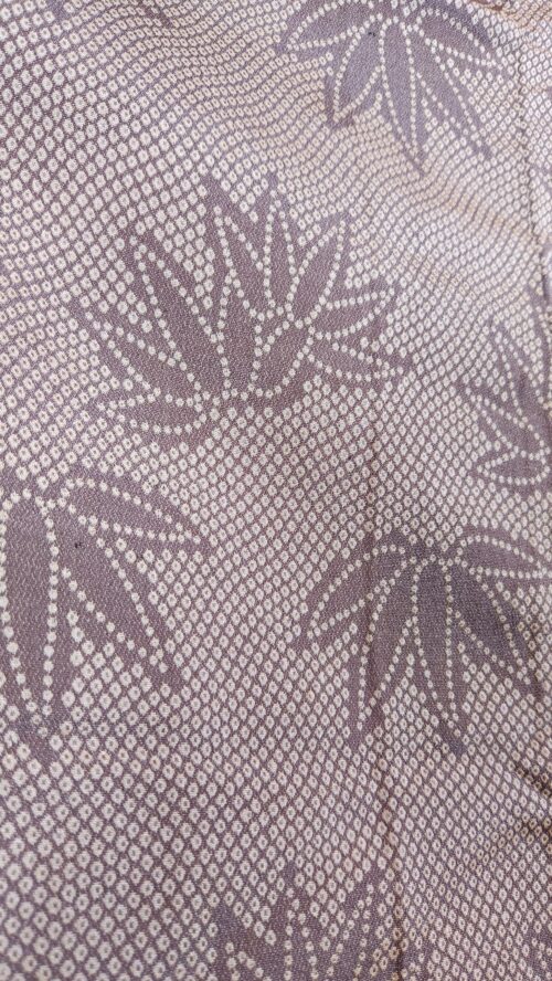 Vintage Kimono with bamboo leaf motif