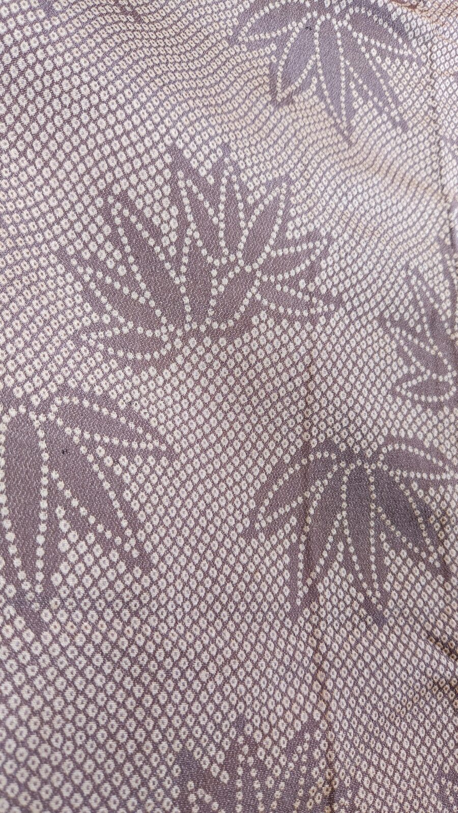 Vintage Kimono with bamboo leaf motif