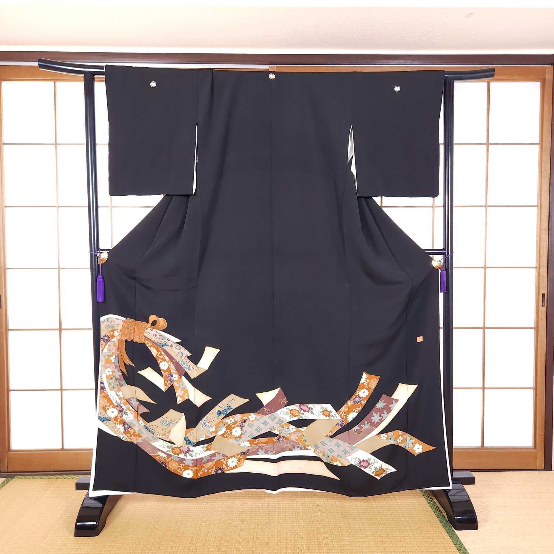 Vintage Kuro Tomesode with Noshi ribbons