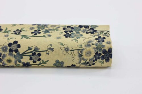 Japanese fabric Sakura vintage effect beige