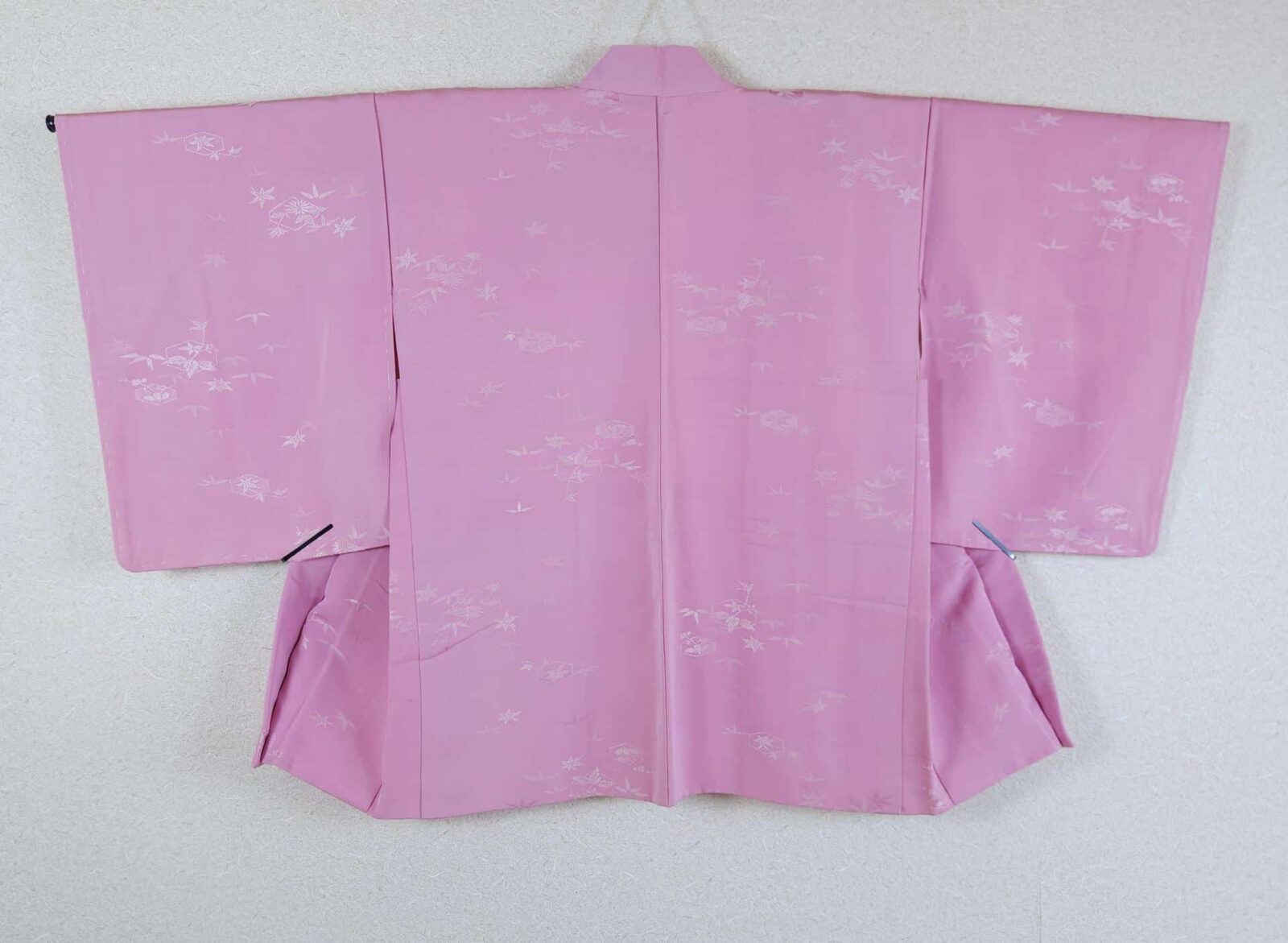Light pink brocade Haori with bamboo pattern
