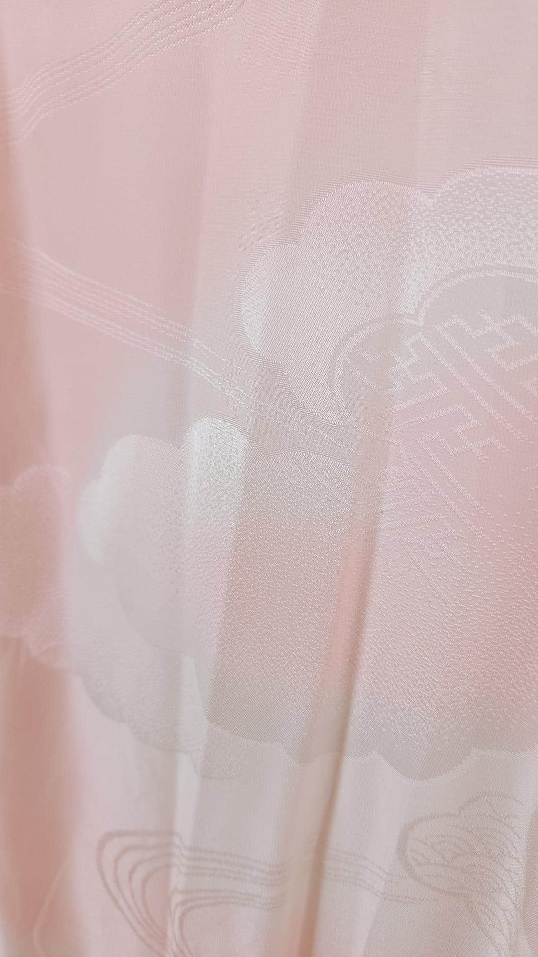 Pink cloud brocade Nagajuban for Furisode