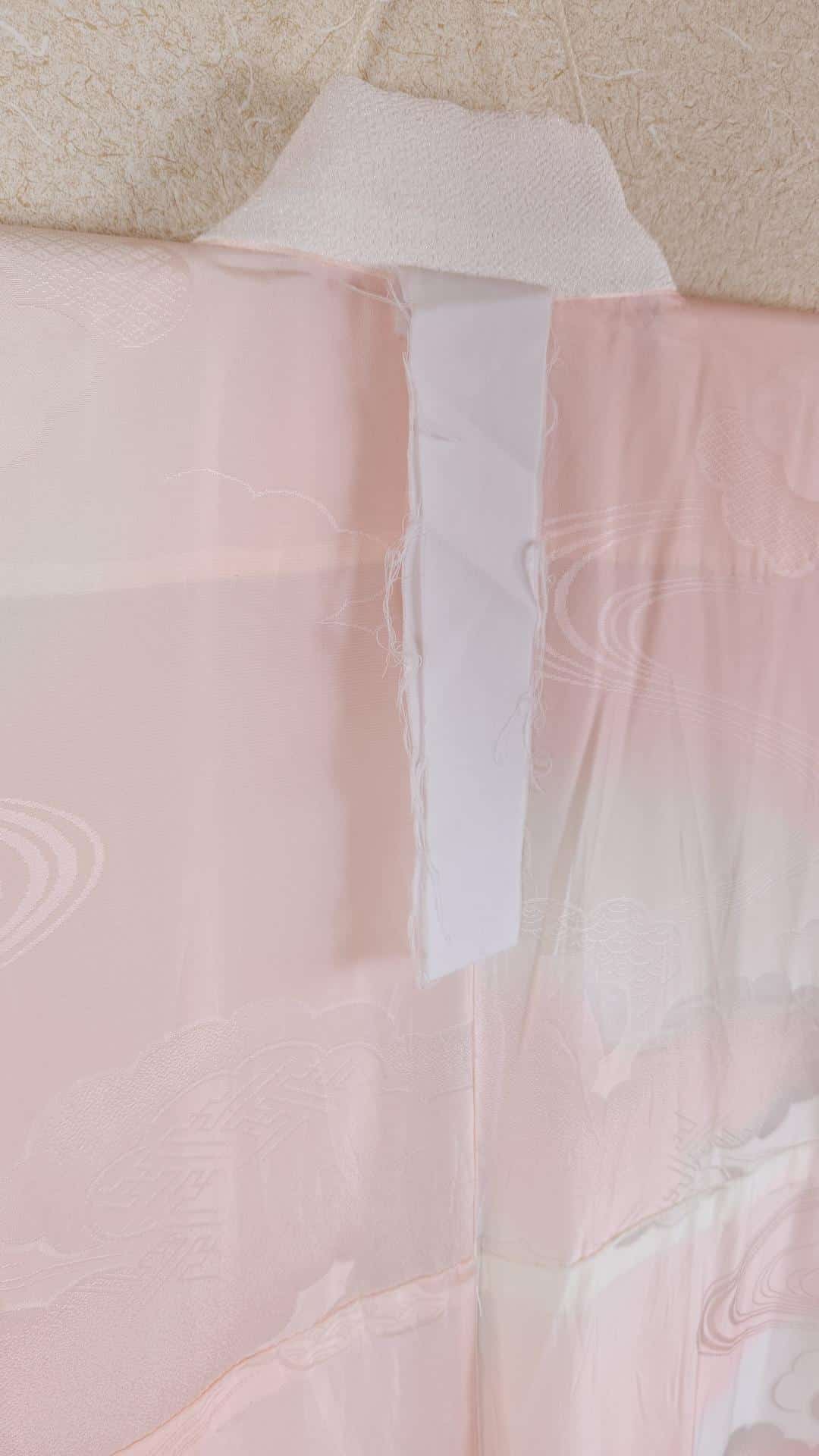 Pink cloud brocade Nagajuban for Furisode