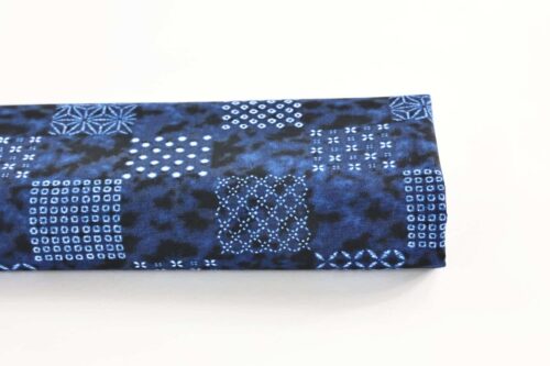 Japanese Indigo fabric Shibori-inspired patterns
