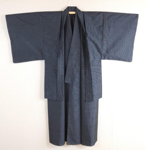 Navy blue men's Kimono set tigre and dragon design