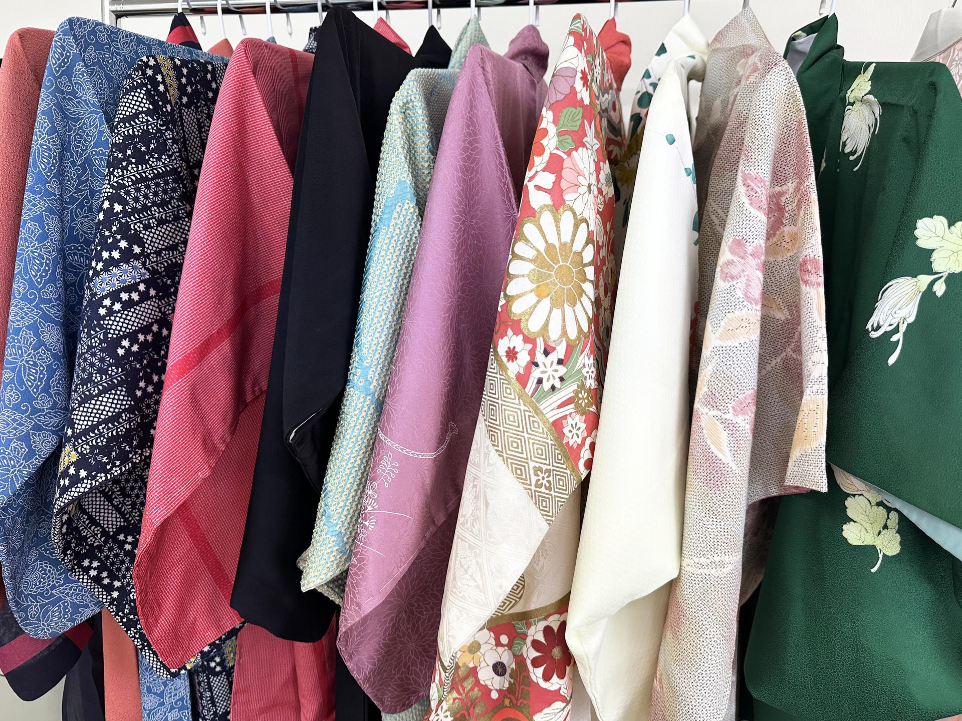 Set of 3 vintage Kimonos