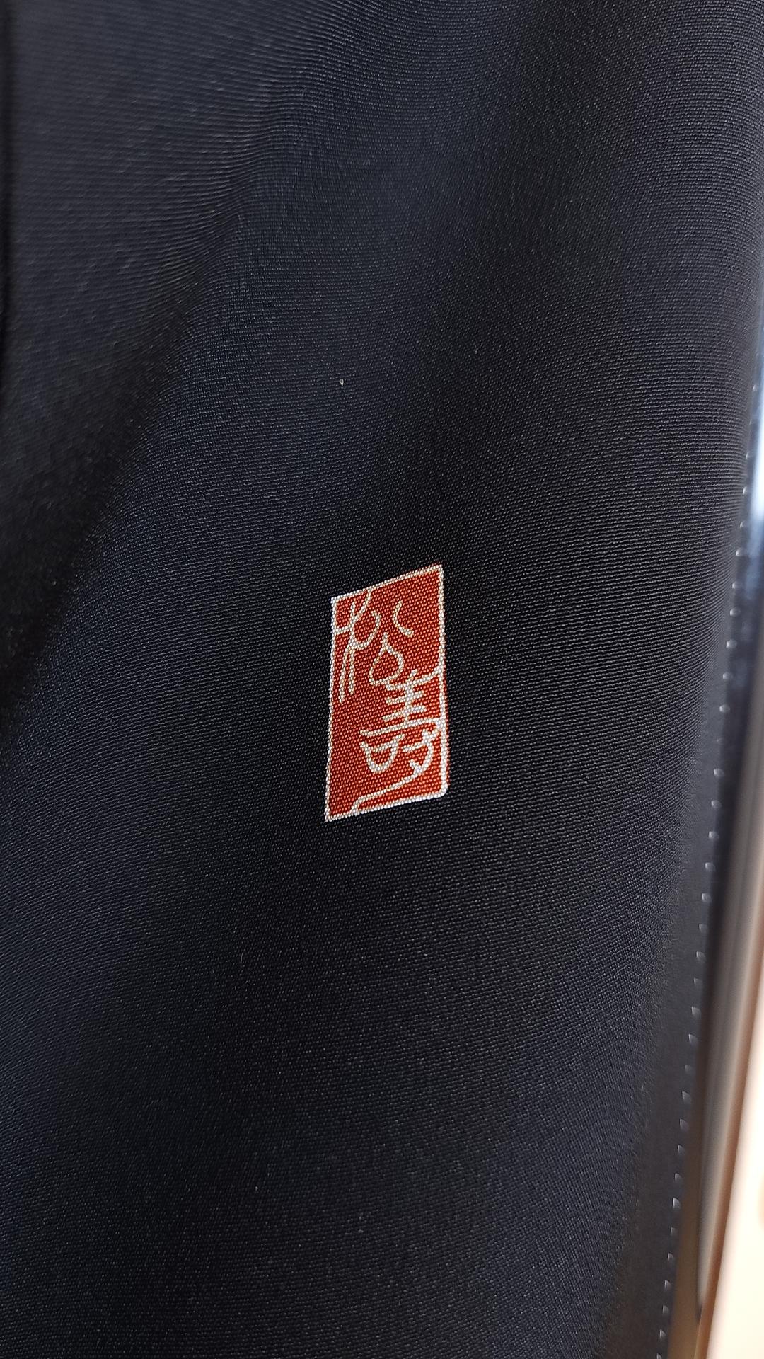 Golden Kuro Tomesode with phoenix and fans