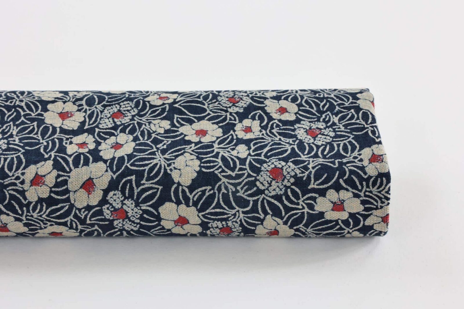 Japanese Tenassen fabric with Tsubaki flowers