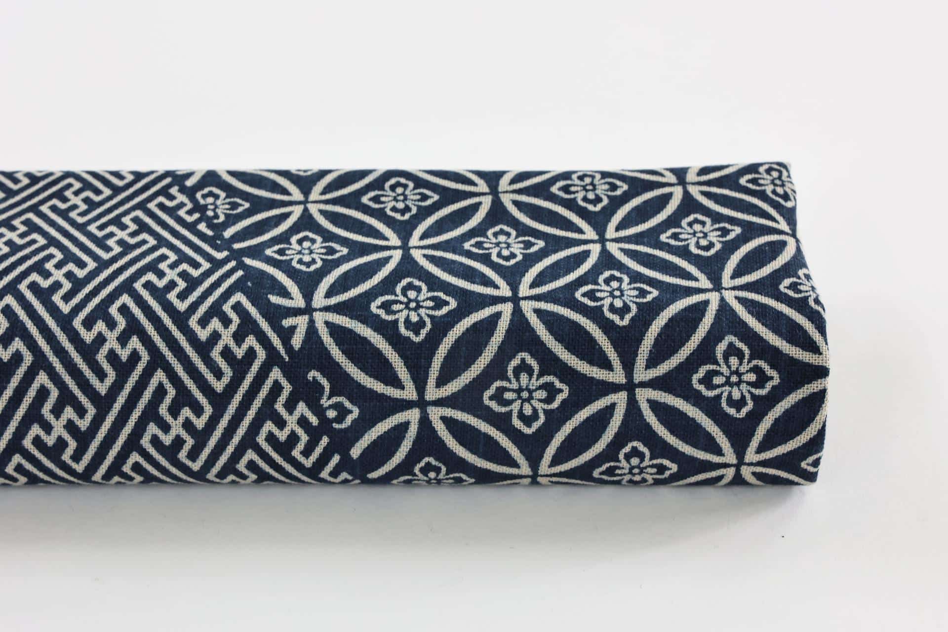 Japanese Tenassen fabric with traditional multi-patterns
