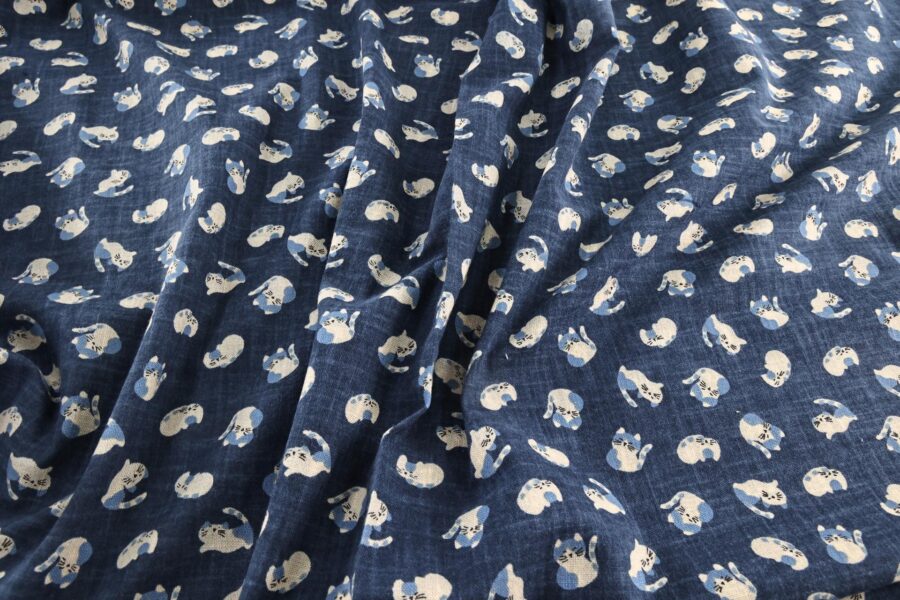 Japanese Tenassen fabric – Kawaii cats