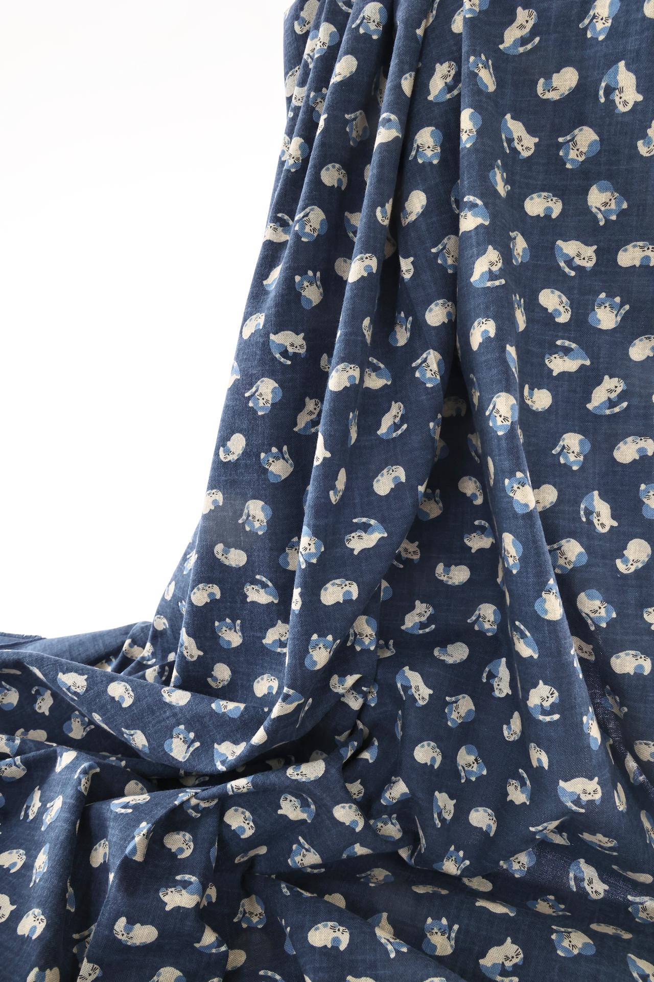 Japanese Tenassen fabric – Kawaii cats