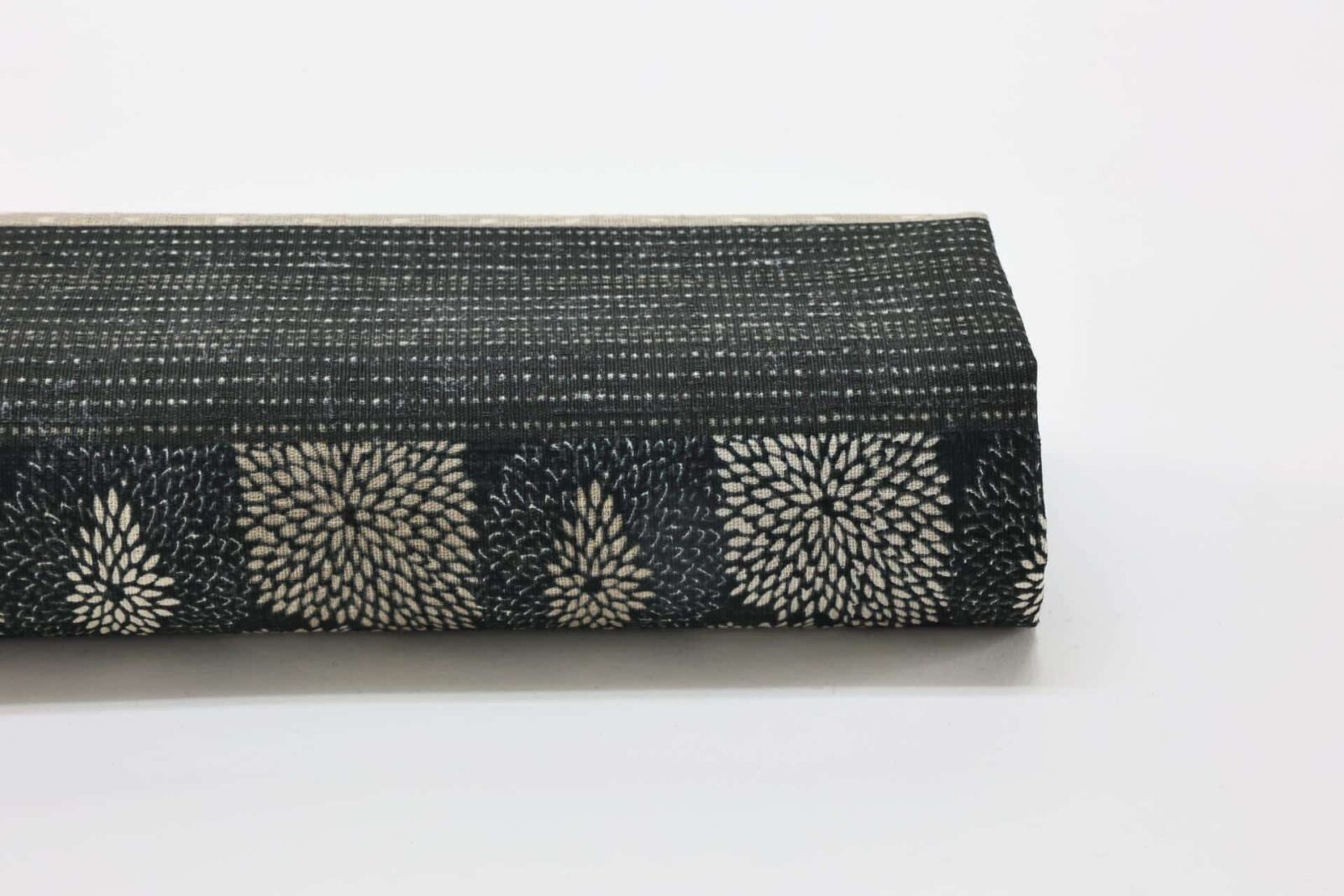 Japanese fabric black bands traditional patterns
