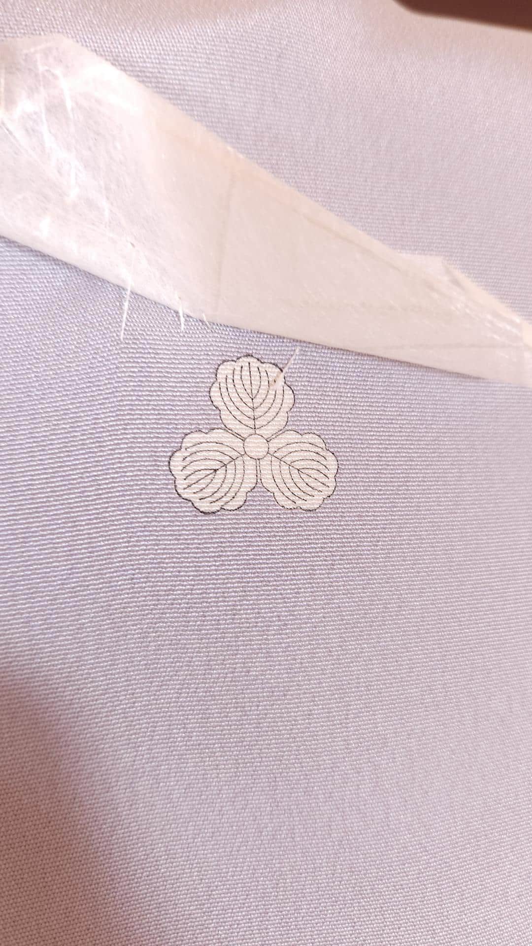 Lavender gray Tomesode with Japanese Yuzen landscape