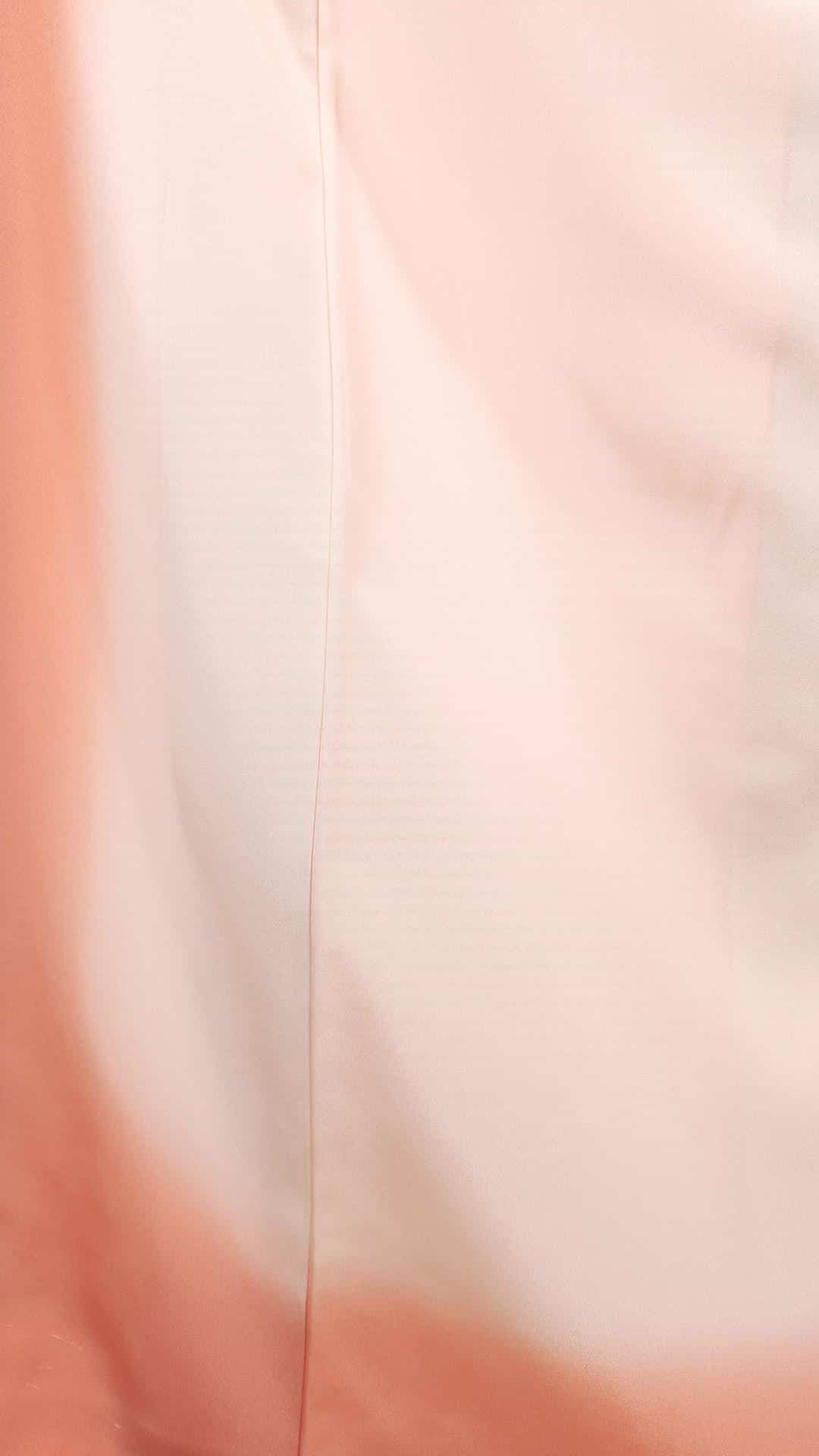 Peach pink Houmongi with golden floral motifs