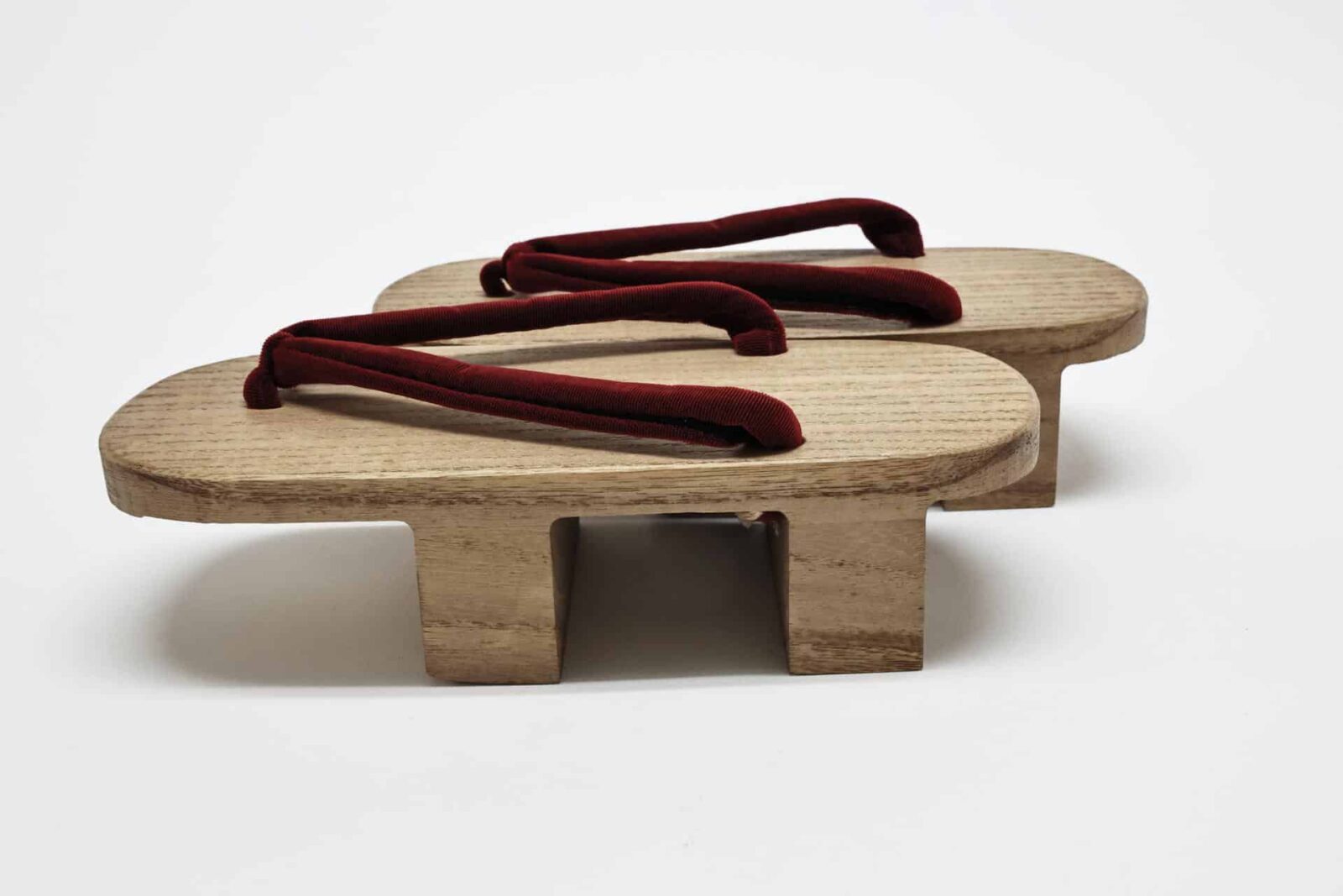 Japanese wooden Geta with red straps