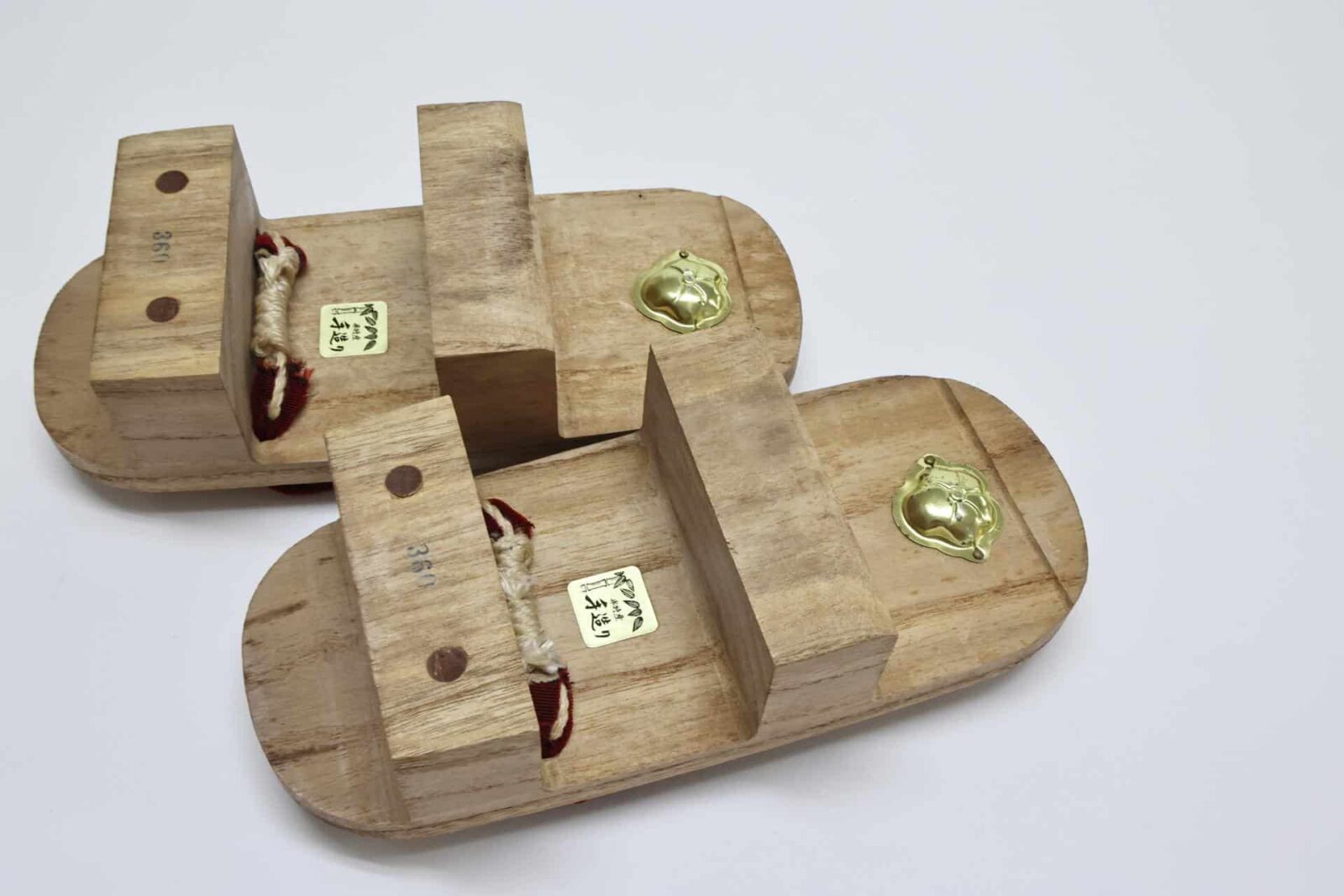 Japanese wooden Geta with red straps