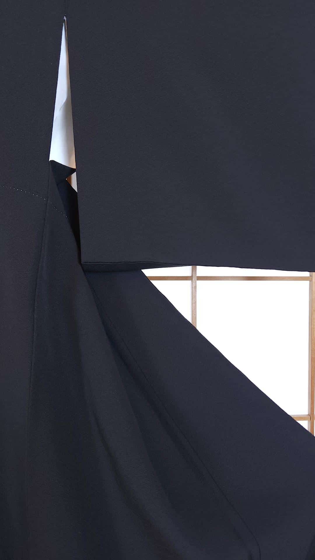 Kuro Tomesode with Tennyo Yuzen motif