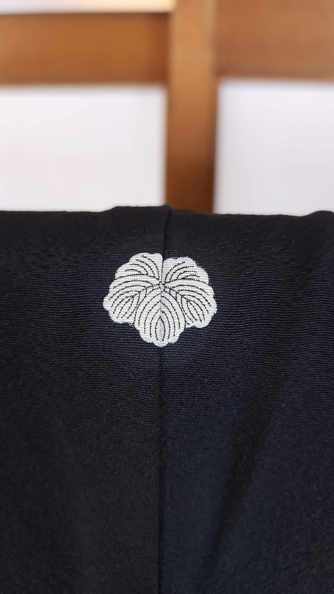 Kuro Tomesode with Tennyo Yuzen motif