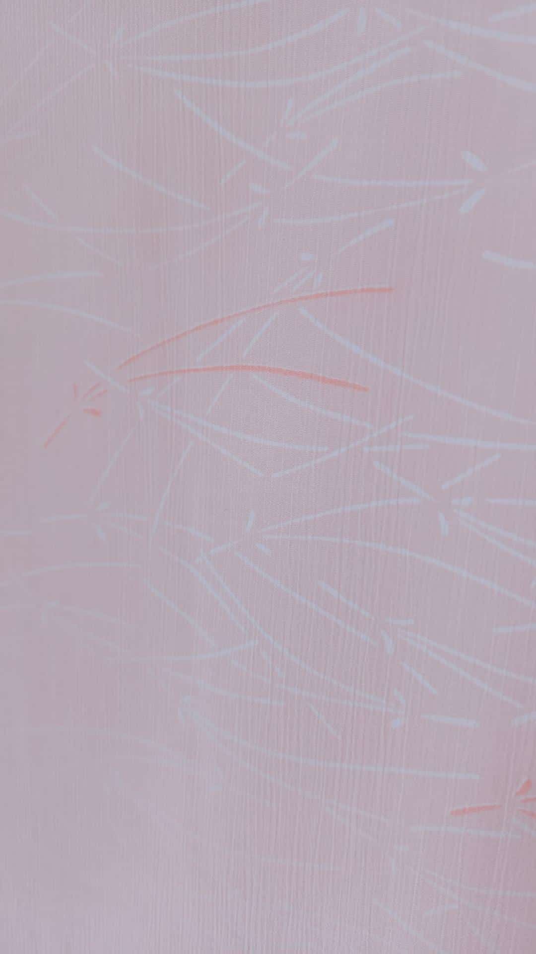 Light pink Nagajuban with pine leaf patterns