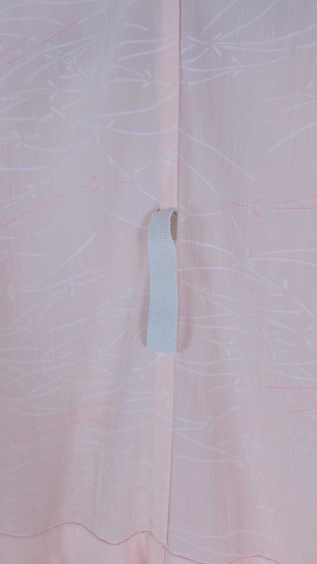 Light pink Nagajuban with pine leaf patterns