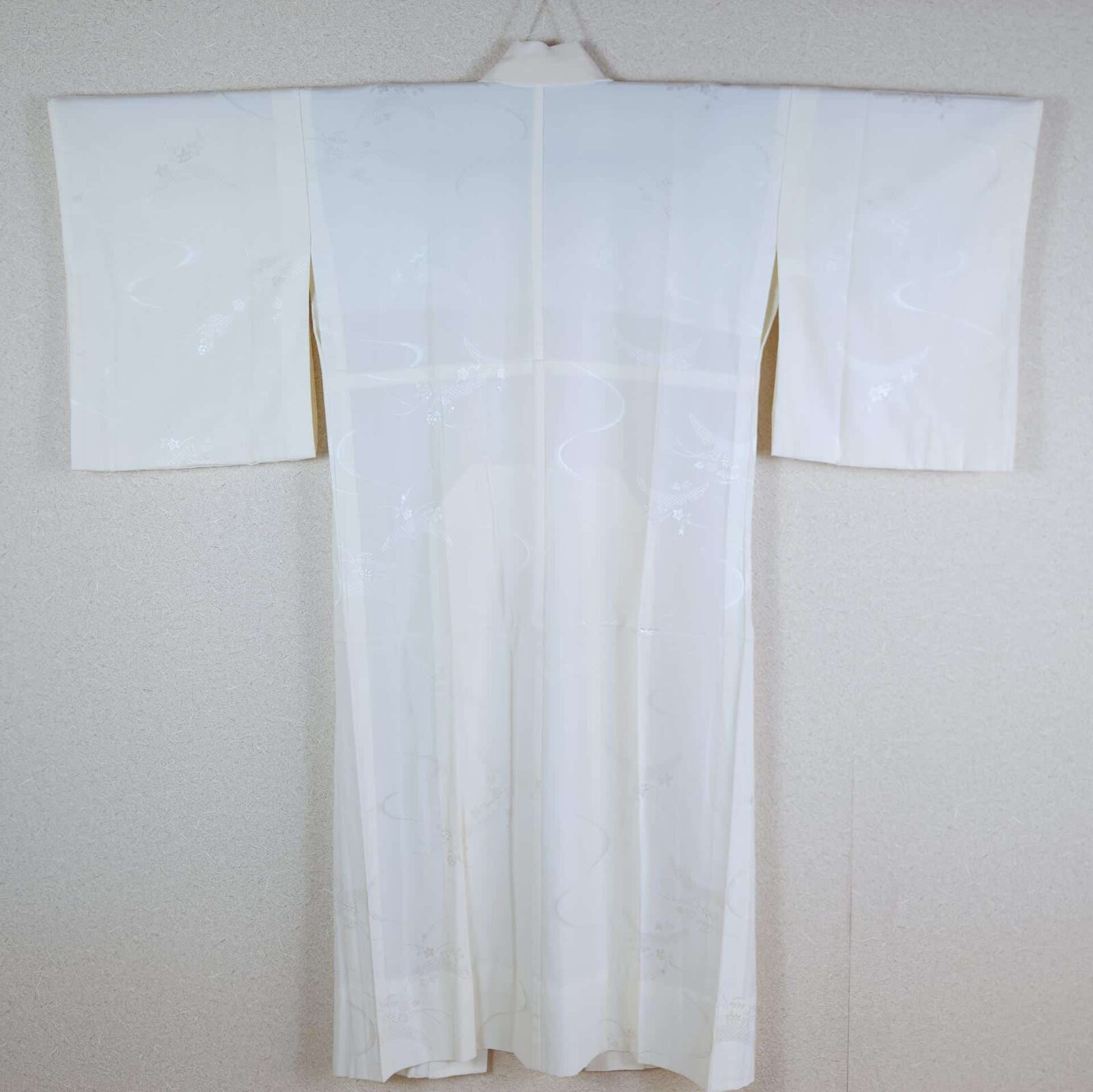 Off-white Nagajuban with Momiji and Ume motifs