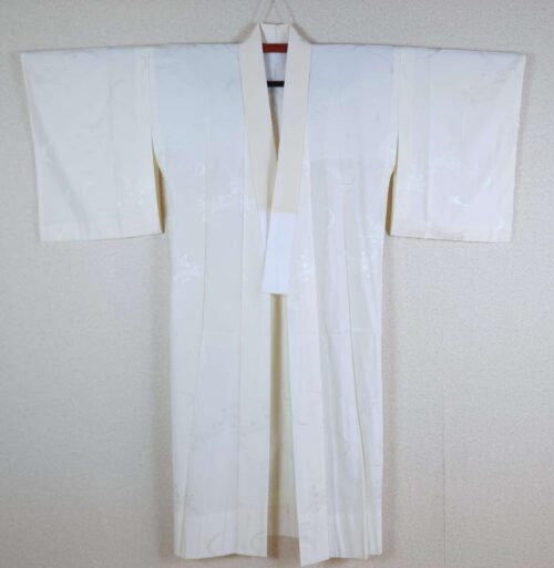 Off-white Nagajuban with Momiji and Ume motifs