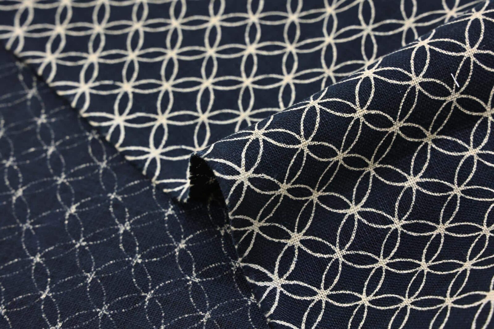 Traditional Japanese Shippou ecru fabric