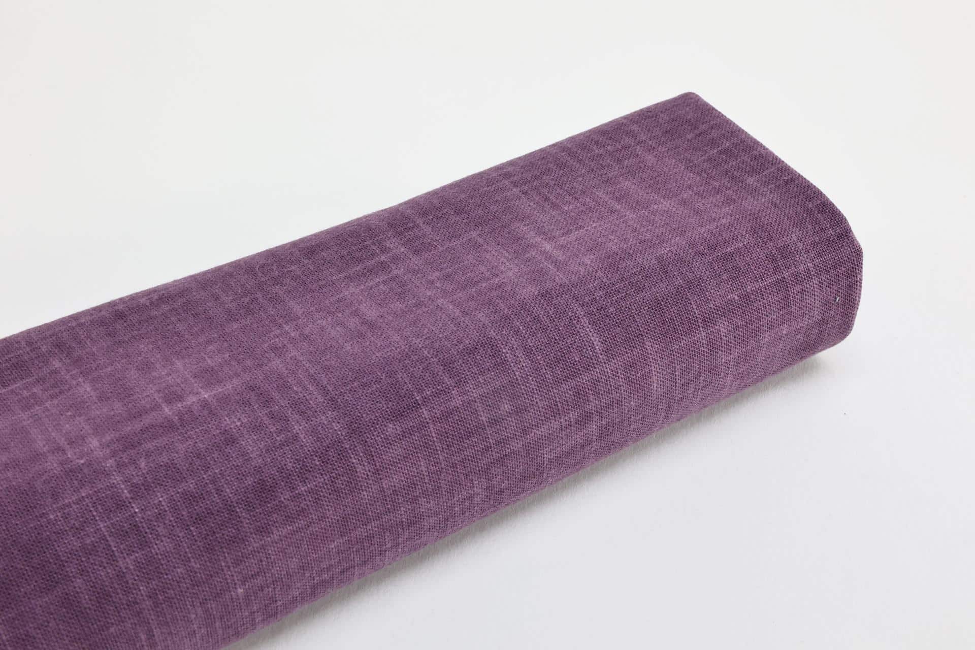Tissu japonais violet uni teint à la main