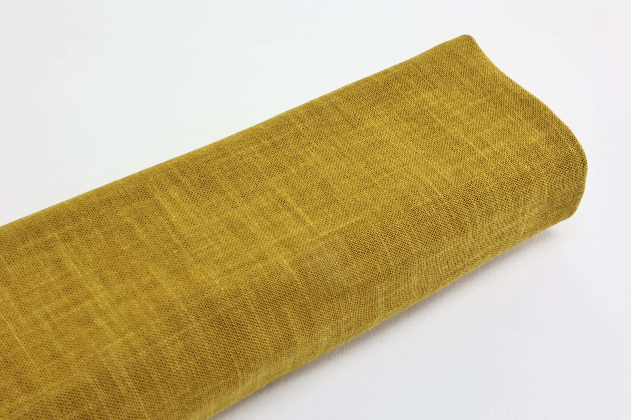 Tissu japonais jaune uni teint à la main