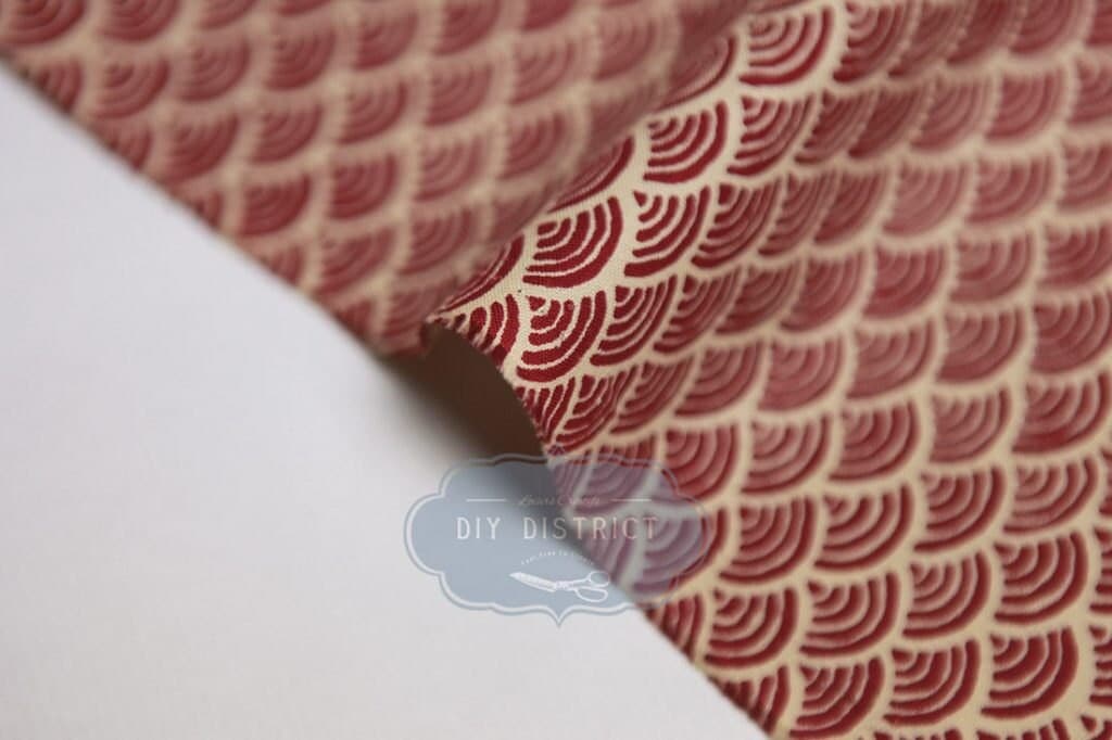Sevenberry Seigaiha red fabric