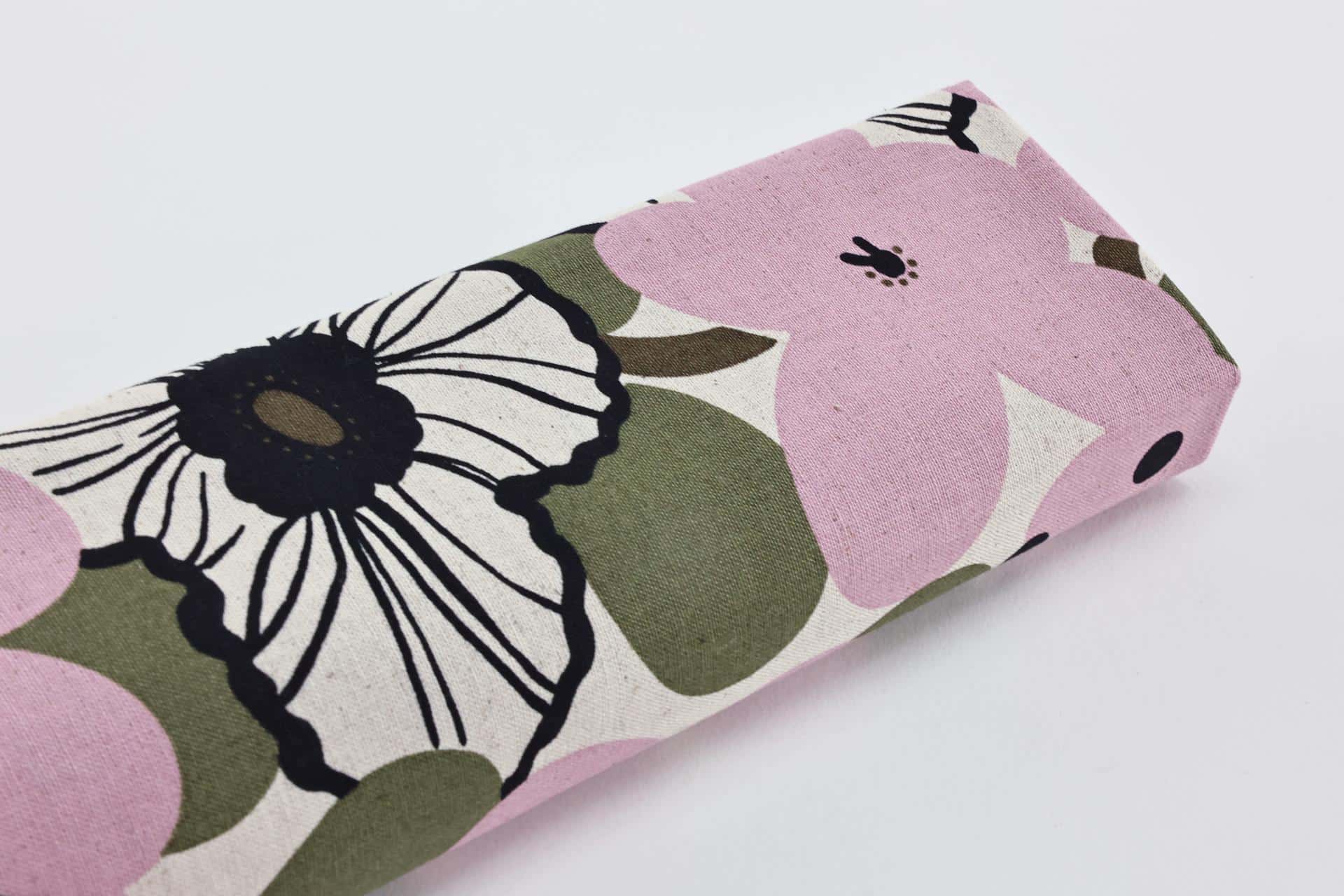 Tissu Japonais Kobayashi fleurs abstraites pink