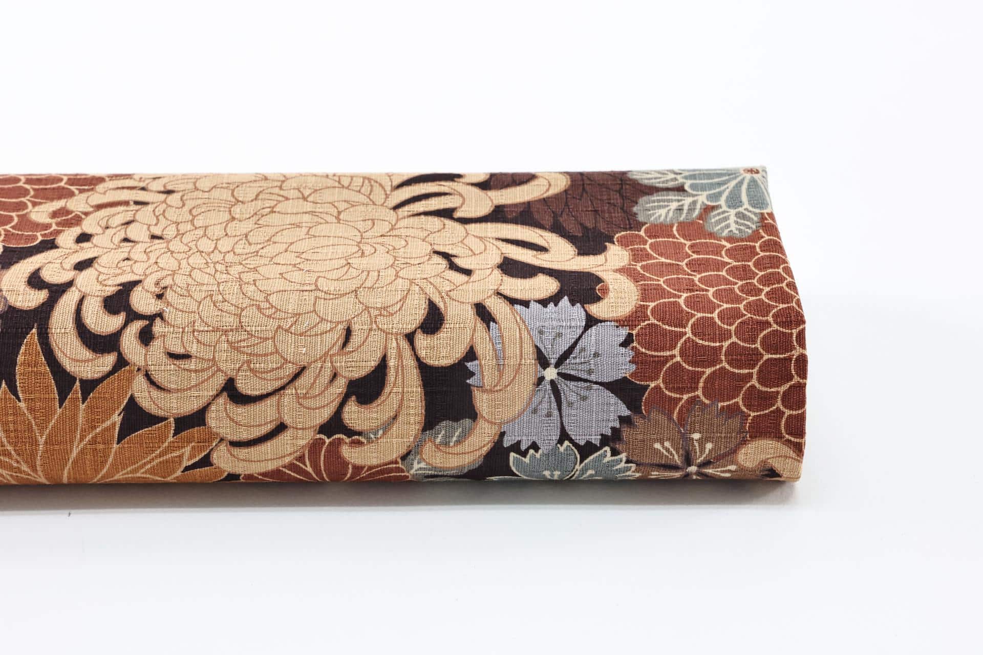 Japanese dobby chrysanthemum fabric brown