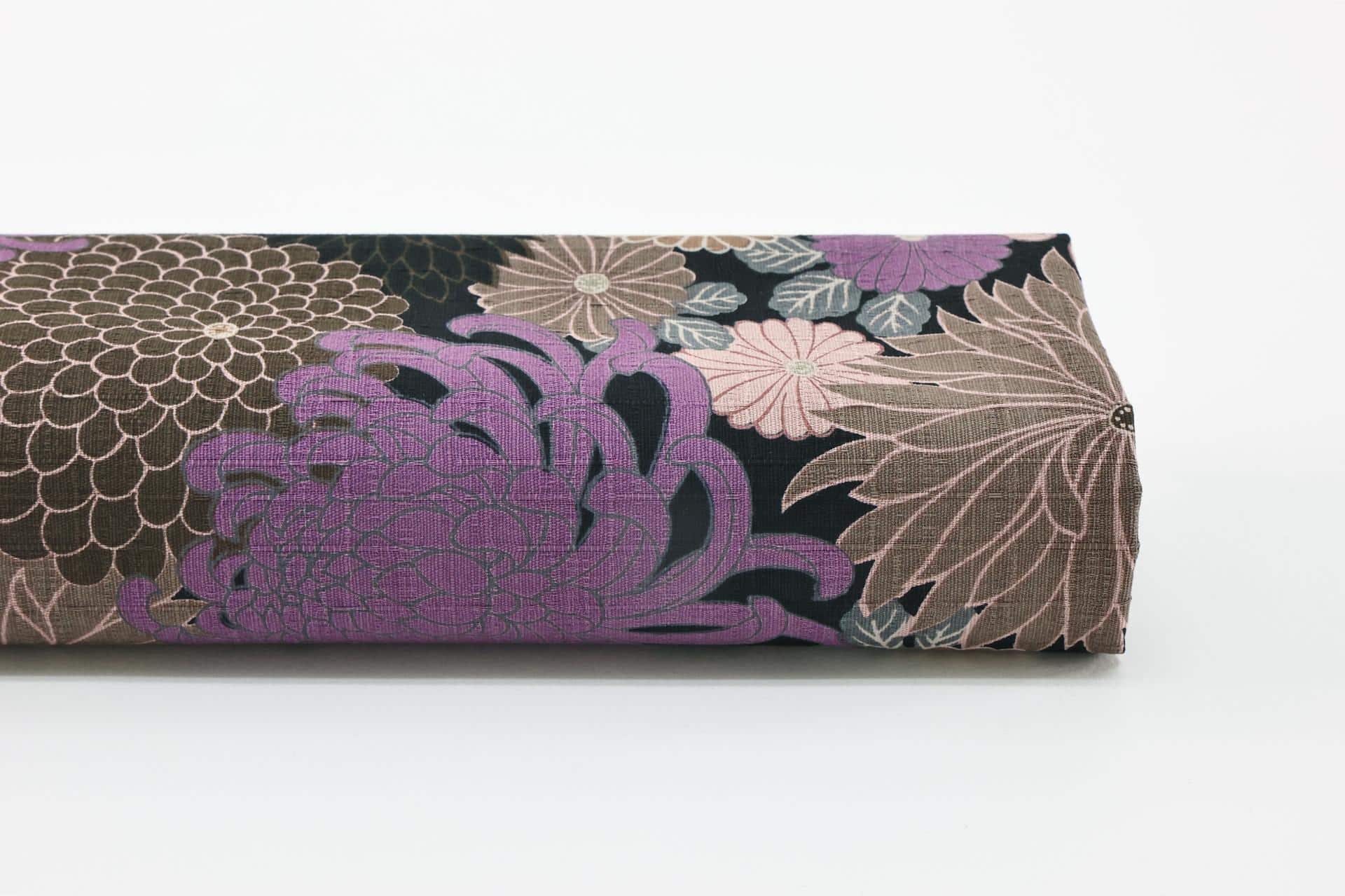 Japanese dobby chrysanthemum fabric purple
