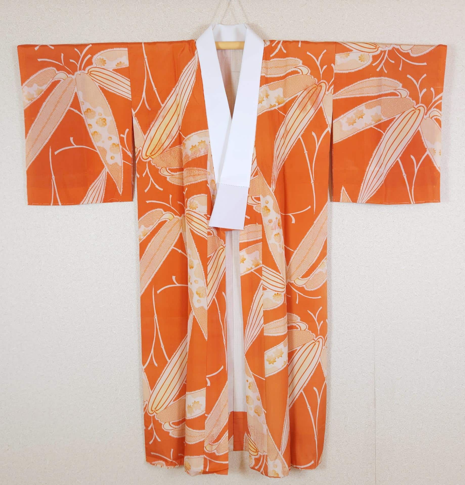 Light orange bamboo Nagajuban